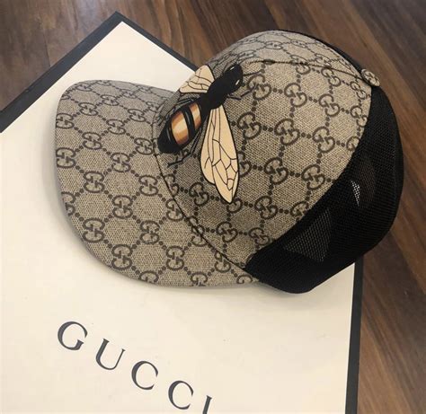 black gucci bee cap|gucci bucket hat.